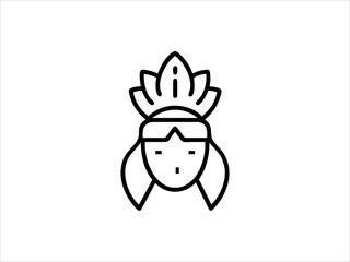 Simple Chef Icon Silhouette