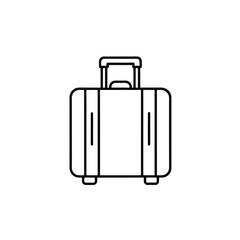 travel suitcase, luggage isolated on white background