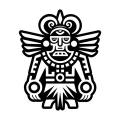 A filled style icon of peru culture symbol