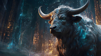 water buffalo in the water