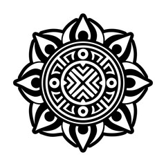 Fototapeta premium A glyph style icon of sacred symbol tattoo