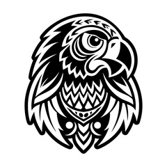 A filled style icon of rainforest god symbol