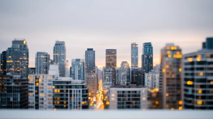Obraz premium Cityscape at Dusk