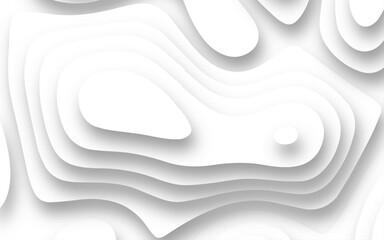 Abstract paper cut white background, white paper cut background abstract realistic papercut decoration textured . White wave paper curved reliefs abstract background.