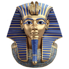 Pharaon Tutankhamun golden mask. Famous egyptian pharaon. vector