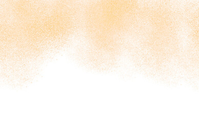 Gold glittering light particles, star dust magic sparks. Glow glitter light effect. Gold luminous points. Sparkling magic dust particles isolated on transparent PNG background