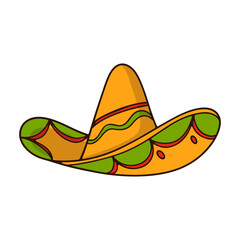 Colorful Sombrero Illustration