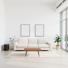 serene living room interior