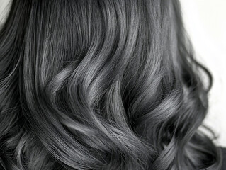 Fototapeta premium Beautiful hair of a beauty, hairstyle advertising design