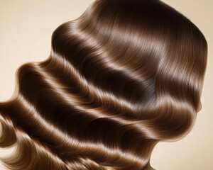 Beautiful hair of a beauty, hairstyle advertising design