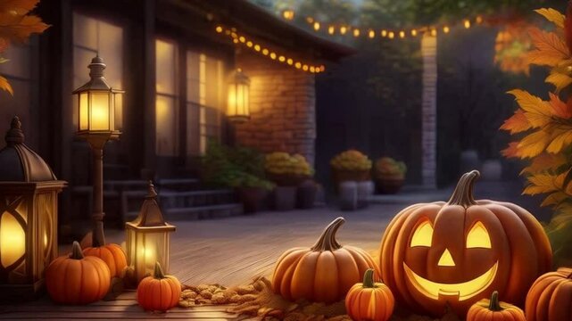 K&uuml;rbisse zu Halloween