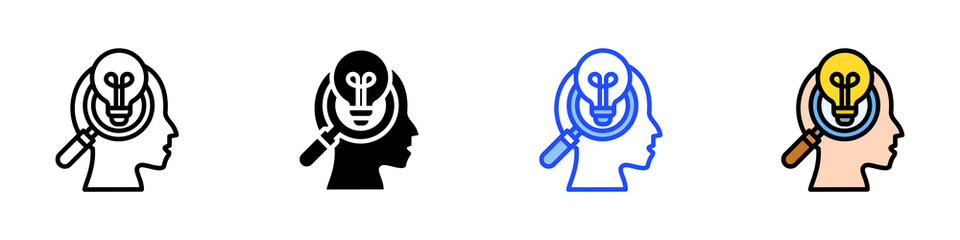 Insight Icon Set With Multiple Style Collection