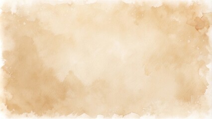 Obraz premium Abstract Beige Watercolor Wash Background Texture for Design Projects