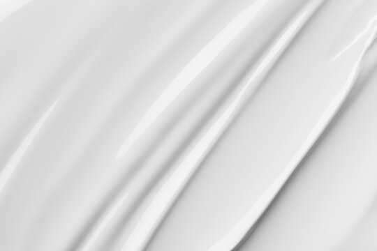 White glossy gel or cream texture close-up, cosmetic product background for beauty and skincare