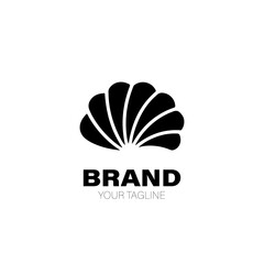 Shell Logo. Shell Logo Design. Shell Logo Brand. Shell Logo Vector Design Isolated on White Background