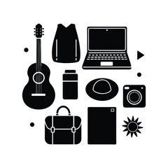 electric guitar icons