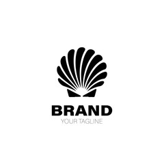 Shell Logo. Shell Logo Design. Shell Logo Brand. Shell Logo Vector Design Isolated on White Background