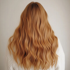 Naklejka premium Beauty girl with beautiful hair, hair styling