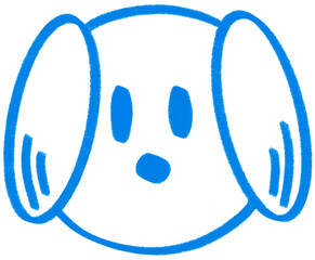 Animal face illustrations