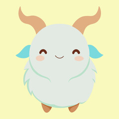 Vector art illustration of a charming animal