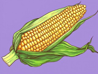 Sweet Corn Illustration
