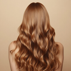 Fototapeta premium Beauty girl with beautiful hair, hair styling