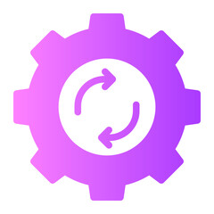 Obraz premium restore gradient icon