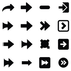 Minimalist Arrow, UI & Information Icon Set