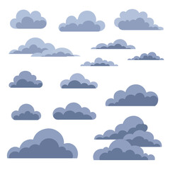 vector Cloud Icon Set