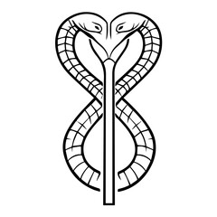 Fototapeta premium Uraeus (Cobra) – The sacred serpent, symbolizing divine authority
