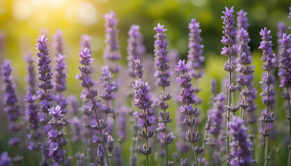 Naklejka premium lavender field in provence france