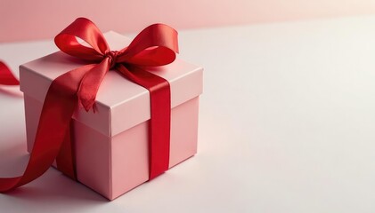 Obraz premium Elegant red ribbon tied gift boxes, gold accents, ribbon, surface