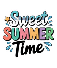 Sweet Summer Time - Colorful Design