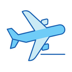 Airplane Illustration with Motion Lines on a Black Background