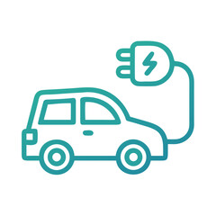 Electric Car Icon: Environmentally Friendly Transportation Solution for Sustainable Future