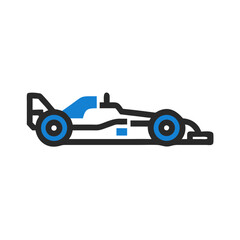 Obraz premium Formula 1 Race Car Icon - Modern Minimalist Racing Automobile Design