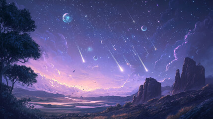 Naklejka premium Digital Painting