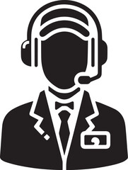 Customer Service best solid black icon