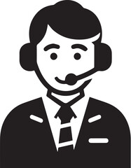 Customer Service best solid black icon