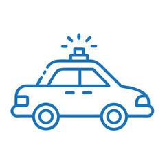 Police Car Icon - Law Enforcement, Safety, and Emergency Services