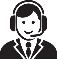 Customer Service best solid black icon