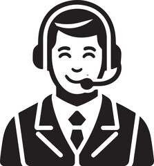 Customer Service best solid black icon
