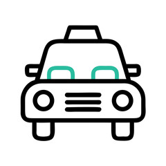 Abstract Turquoise Arches in Minimalist Design on Black Background