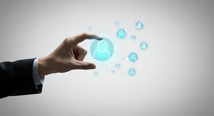 Connecting digitally: Hand interaction with virtual network of individuals in the modern era