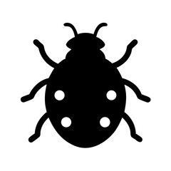 ladybug on white background