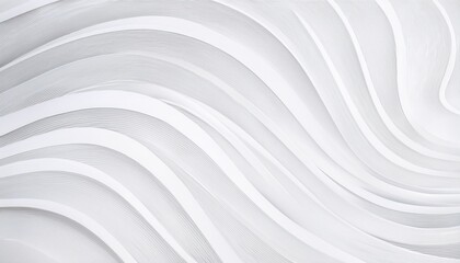 Obraz premium Abstract White Curving Layers Texture, Lines, Waves, Design, Background, Pattern, Minimalist, Elegan