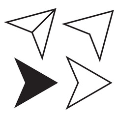 Set of share icon, Arrow symbol vector, Reply send forward icons, Send message button, External Link Icon, Connection symbol, network sharing icon.
