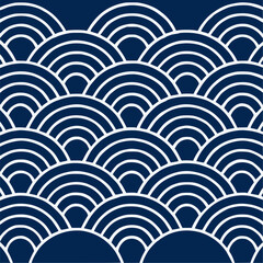 Waves in tropical colors and asian patterns, banner for Asian American and Pacific Islander Heritage Month (APAHM) in may	