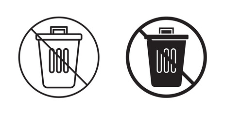 No trash icon