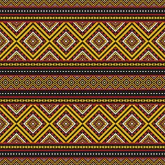 Southwest Native seamless pattern ethnic tribal Aztec geometric Navajo Native American fabric colorful design vector for textile print